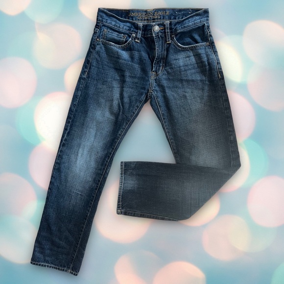 American Eagle Men’s Slim Straight Denim Jeans Size 26x28 - Picture 2 of 6